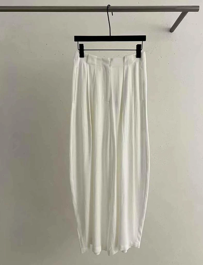 Pixie Market White Draped Trousers 4
