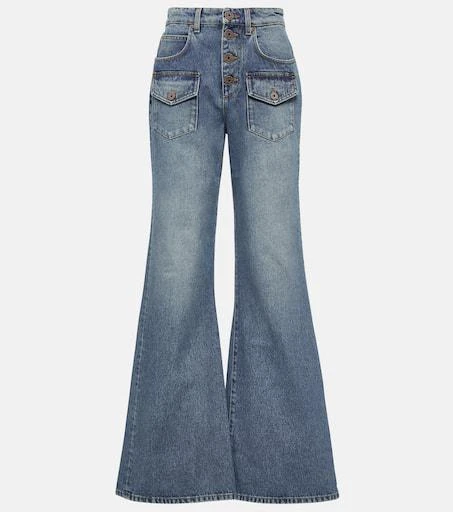 Balmain High-rise flared jeans 1