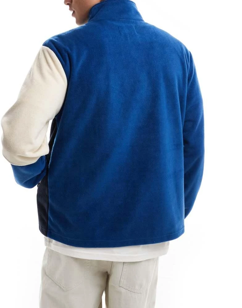 Parlez Parlez kenton half zip fleece in navy 3