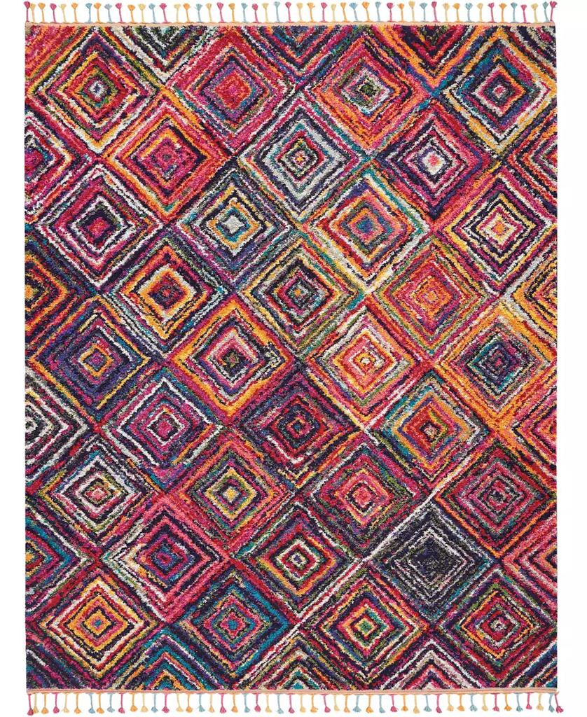 Nourison CLOSEOUT! Nomad NMD04 Cream and Gray 7'10" x 10'6" Area Rug