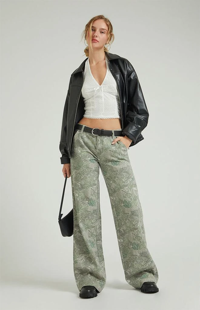 PacSun Tree Camo Low Rise Baggy Pants 2
