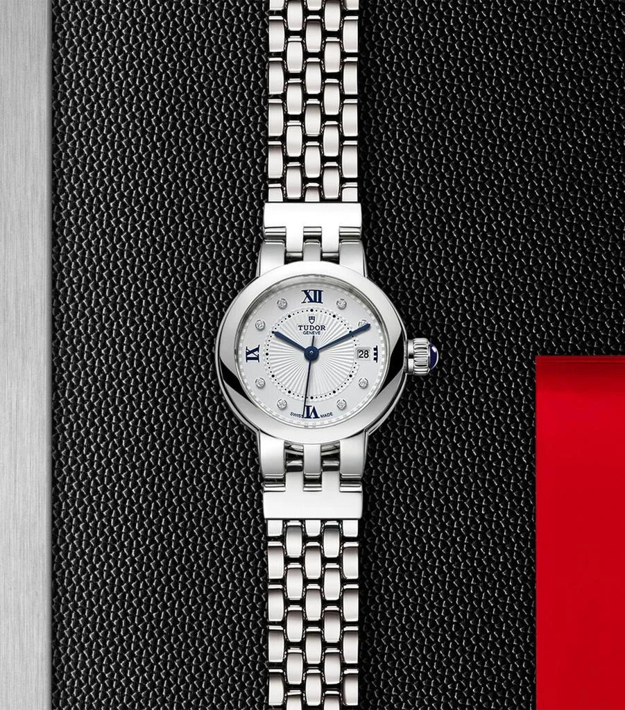 Tudor Stainless Steel and Diamond Clair de Rose Watch 26mm 5