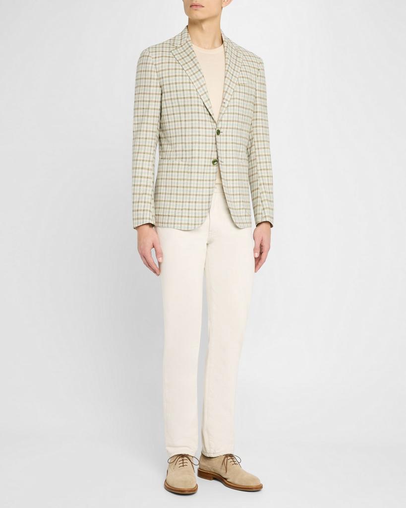 Sartorio Napoli Men's Small Check Sport Coat