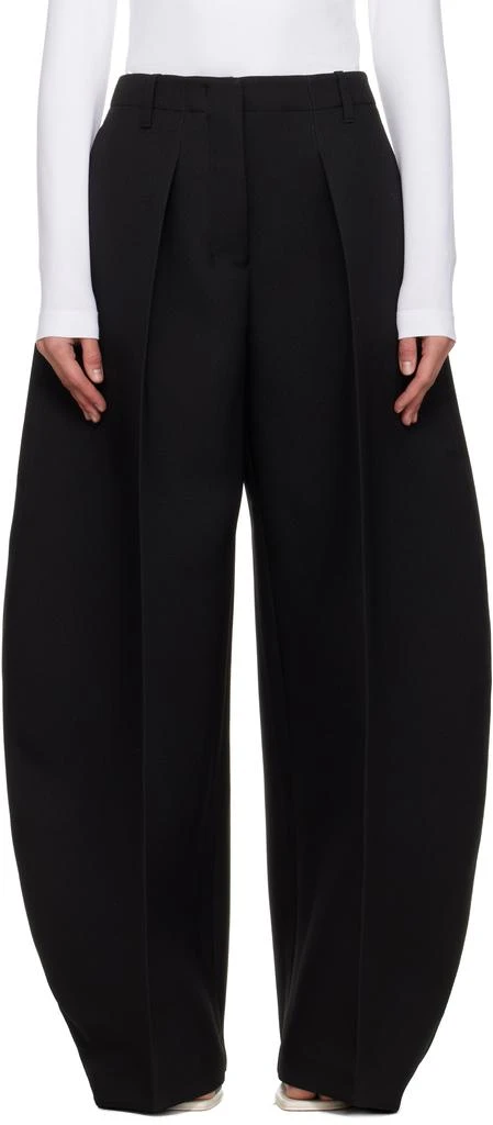 Jacquemus Black 'The Wide Ovalo' Trousers 1