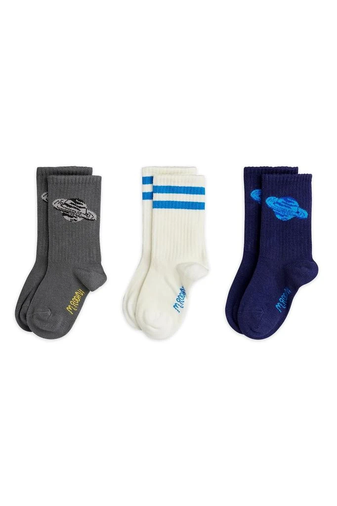Mini Rodini Mini Rodini Planet 3-Pack Socks
