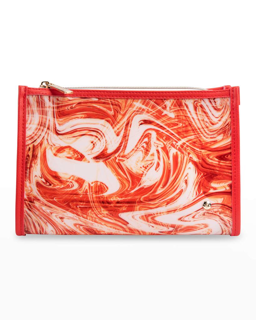 Stephanie Johnson Miami Tangerine Tango Medium Makeup Bag