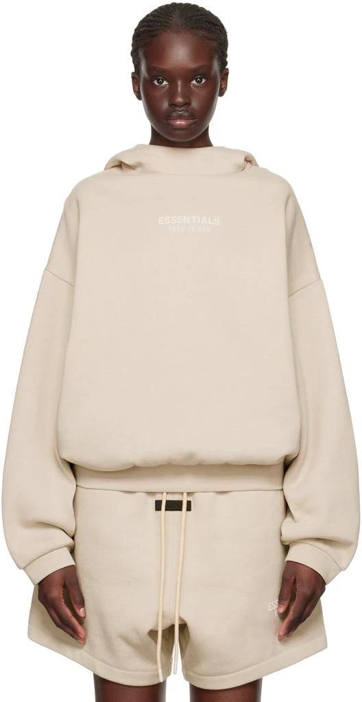 Fear of God ESSENTIALS Taupe Bonded Hoodie 1