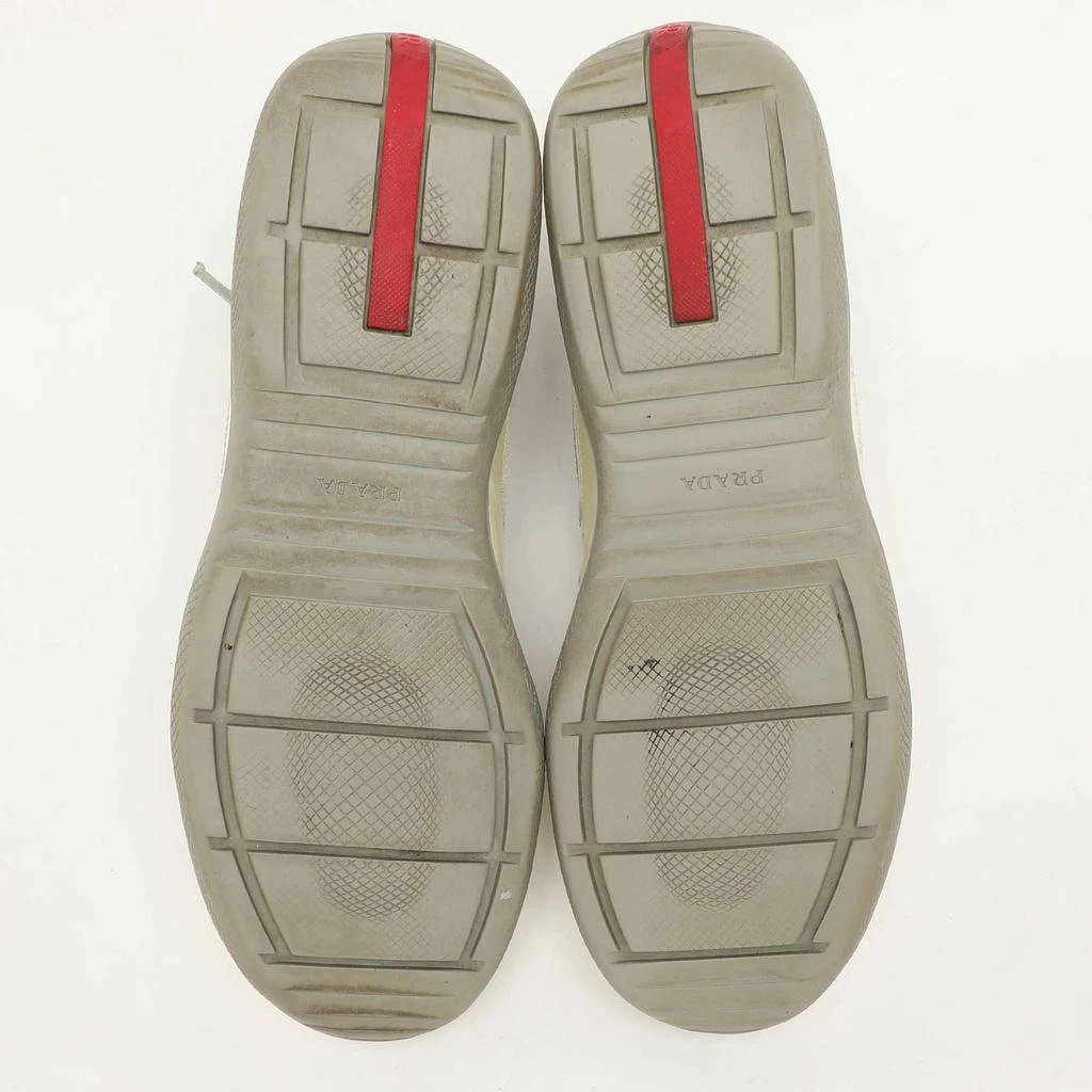 Prada Prada Sport White/Grey Leather And Mesh America's Cup Low Top Trainer Sneakers Size 40 6