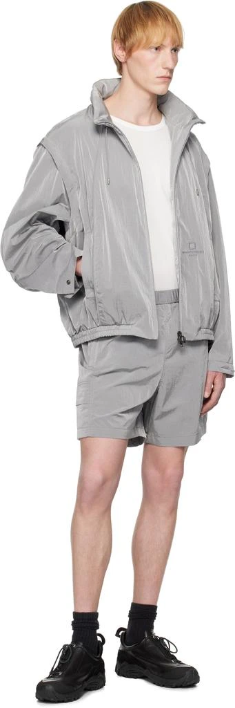 Wooyoungmi Gray Nylon Track Jacket 5