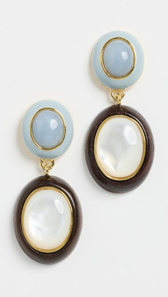 Lizzie Fortunato Papaya Earrings In Pearl