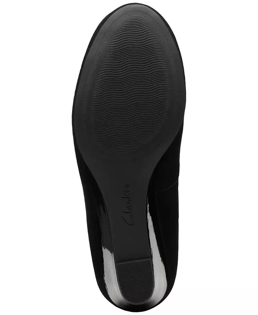 Clarks Collection Women's Flores Tulip Wedge Pumps 5