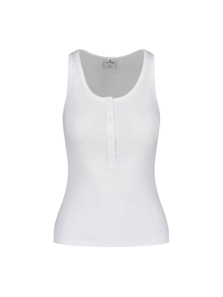 Courrèges Tank Top rib 90s 1