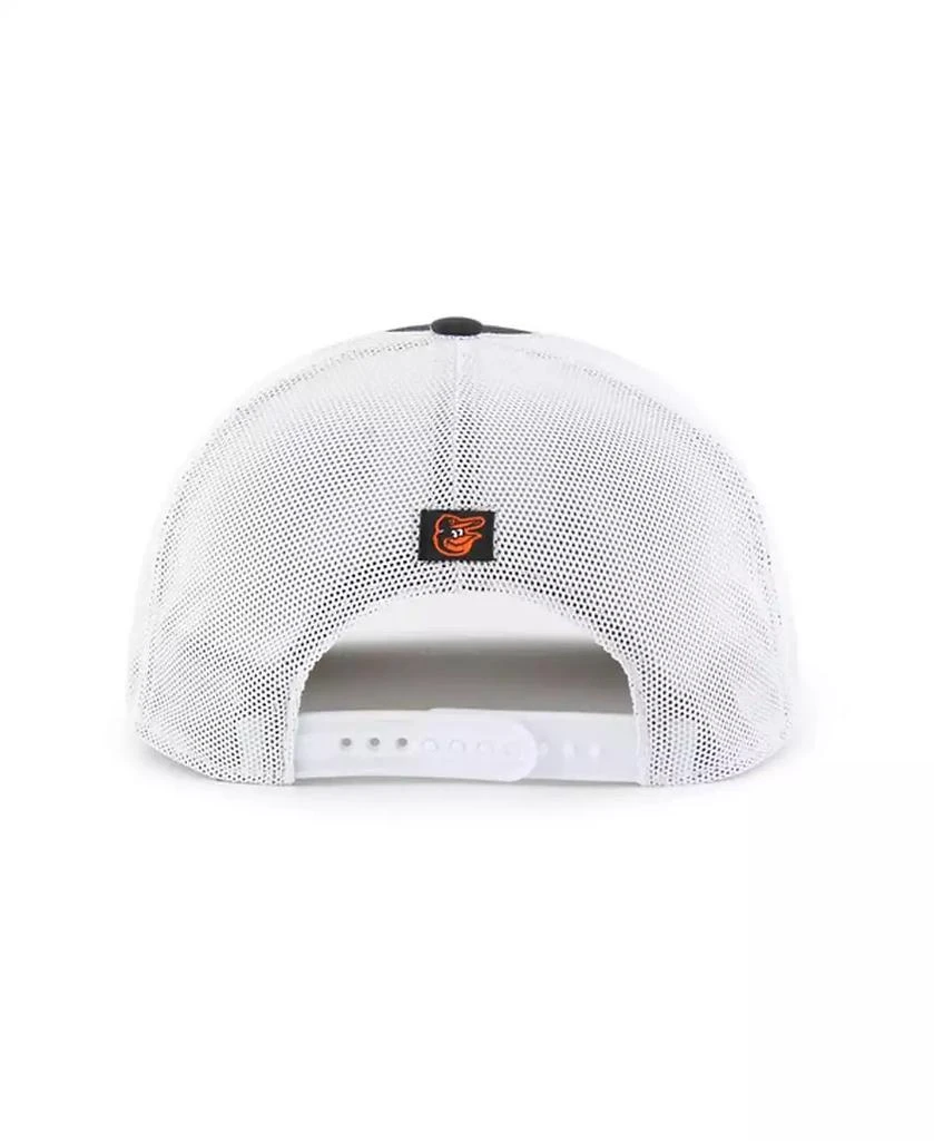 47 Brand Men's Black/White Baltimore Orioles Scratch Adjustable Trucker Hat 2