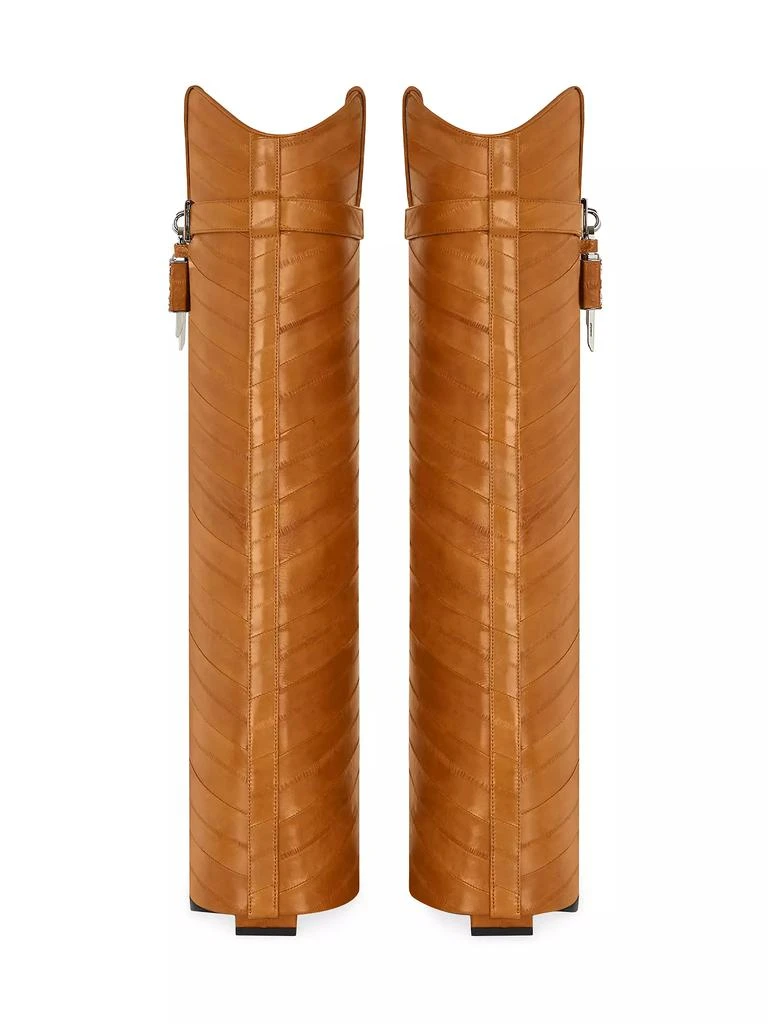 Givenchy Shark Lock Cowboy Boots In Eel 4