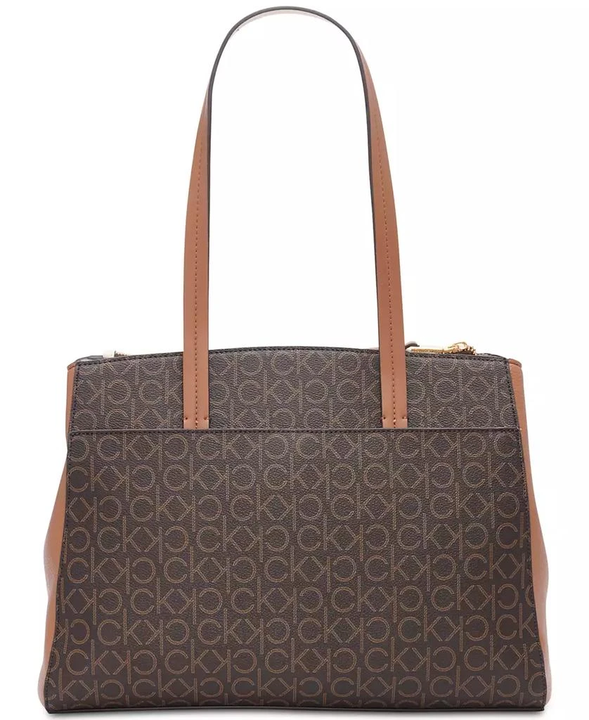 Calvin Klein Hadley Signature Colorblocked Triple Compartment Tote 4