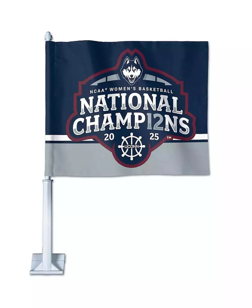 Wincraft UConn Huskies 2025 NCAA Women's Basketball National Champions 11.75" x 14" Two-Sided Car Flag 1