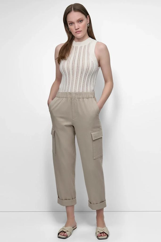 DKNY HIGH-RISE PULL-ON CARGO JOGGER 6