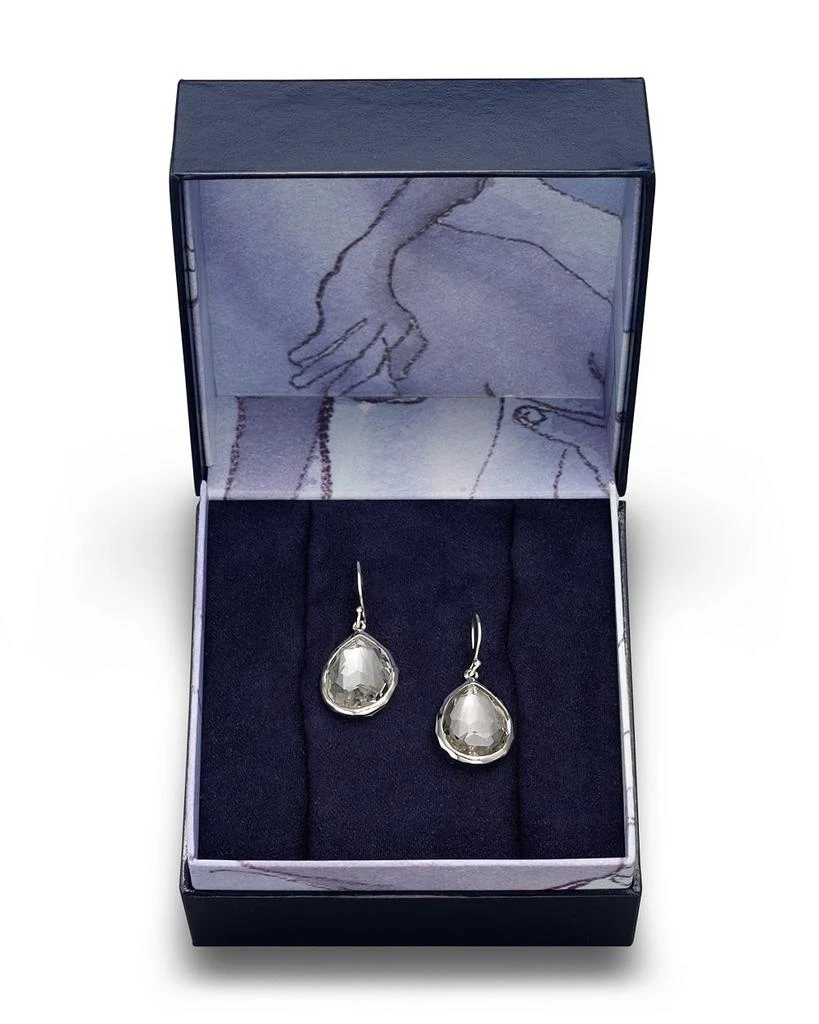 Ippolita Sterling Silver Rock Candy Small Teardrop Earrings in Clear Quartz 2