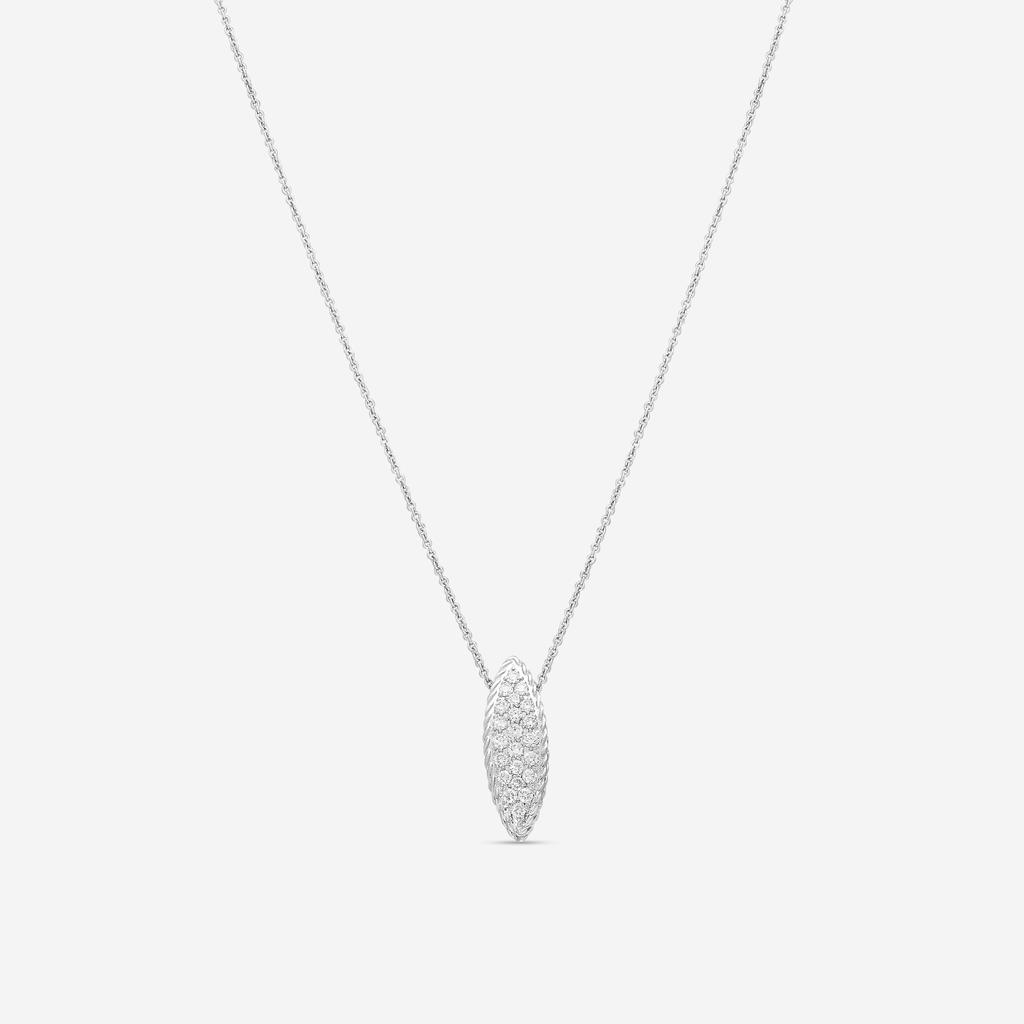 Roberto Coin Roberto Coin 18K White Gold Diamond Pendant Necklace 999188AWCHX0