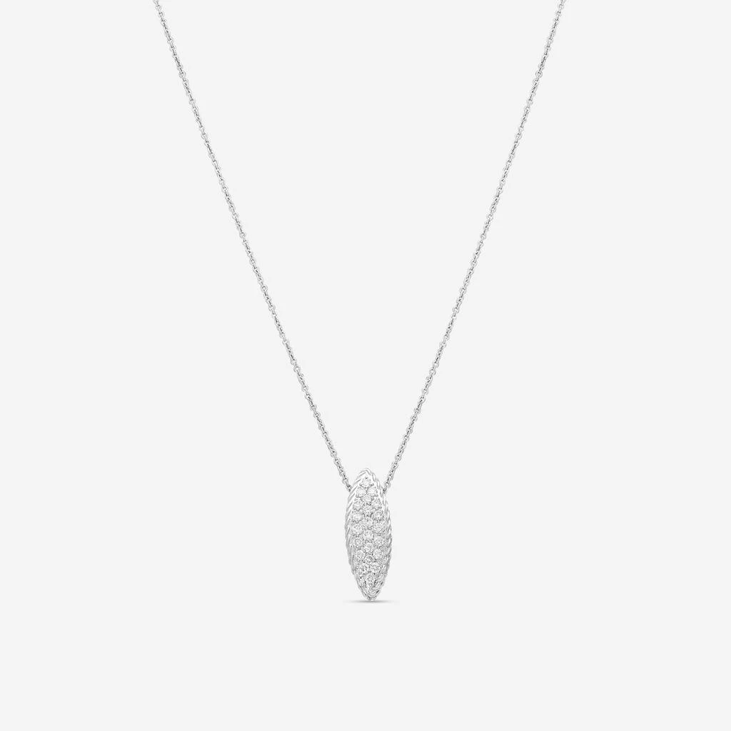 Roberto Coin Roberto Coin 18K White Gold Diamond Pendant Necklace 999188AWCHX0 1