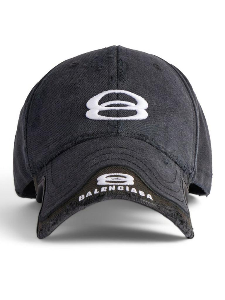 Shop Balenciaga Loop Sports Icon Distressed Cap on Sale at