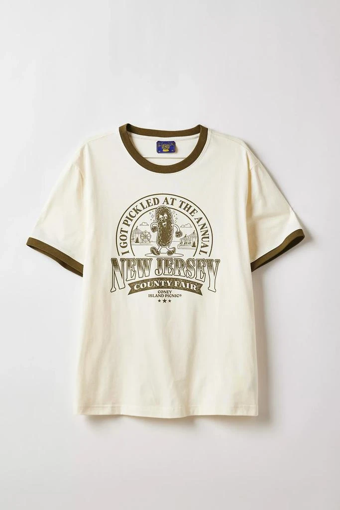 Coney Island Picnic Coney Island Picnic New Jersey Graphic Ringer Tee 1