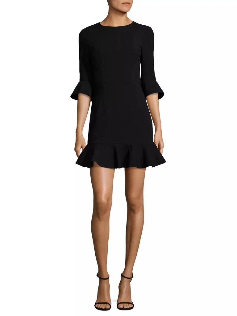 Black Halo Flutter-Sleeve Dress 2