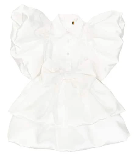 Caroline Bosmans Gloss bow-detail ruffled dress 1