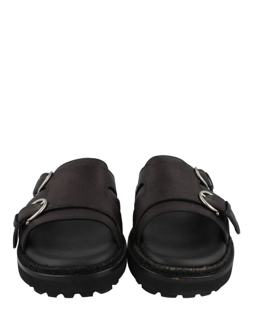 Salvatore Ferragamo Girby Leather Slides 5
