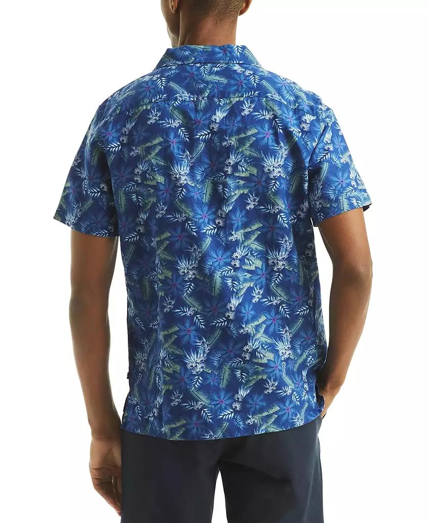 Nautica Men's Short Sleeve Button-Front Tropical Leaf Print Camp Shirt 2