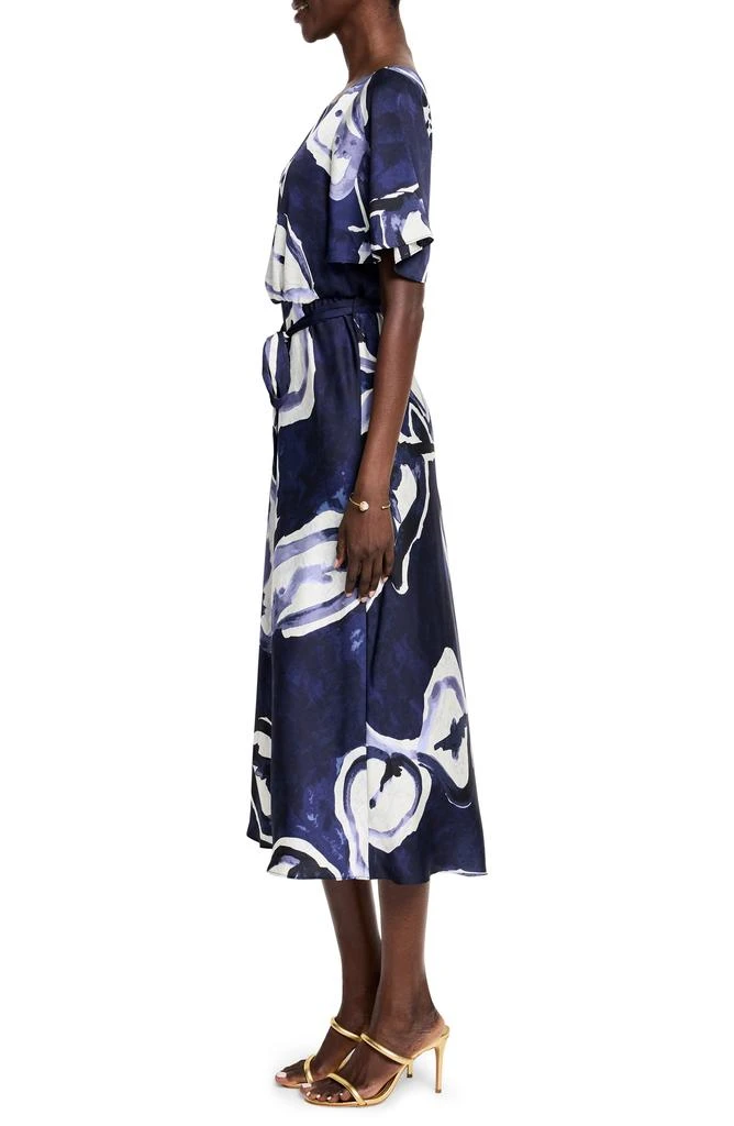 NIC+ZOE Watercolor Vines Jeni Tie Waist Dress 3