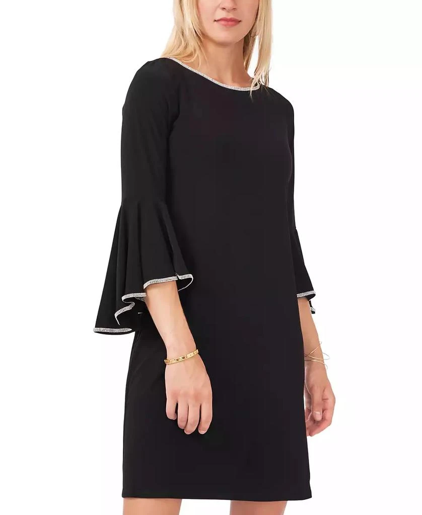 MSK Rhinestone-Trim Bell-Sleeve Dress 3