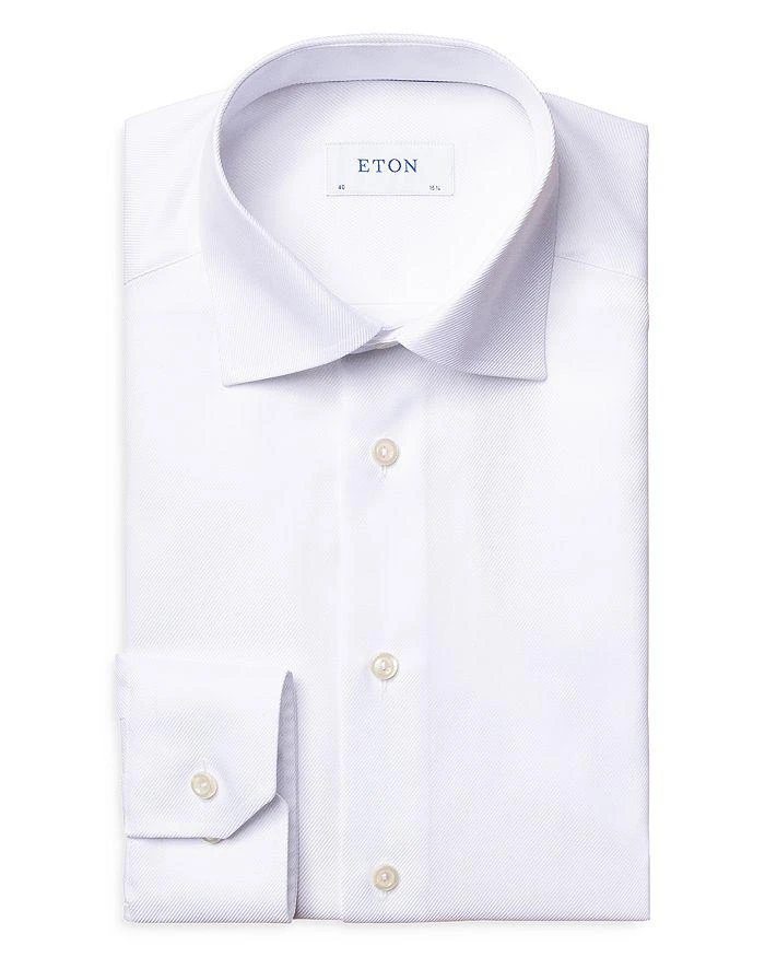 Eton Contemporary Fit Diagonal Weave Shirt 7