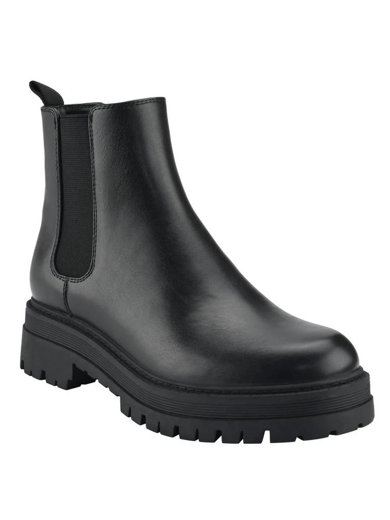 Marc Fisher Pietro Womens Faux Leather Slip-On Chelsea Boots 4