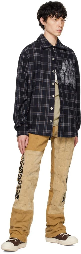 Who Decides War Blue Heavy Duty Flannel Shirt 4