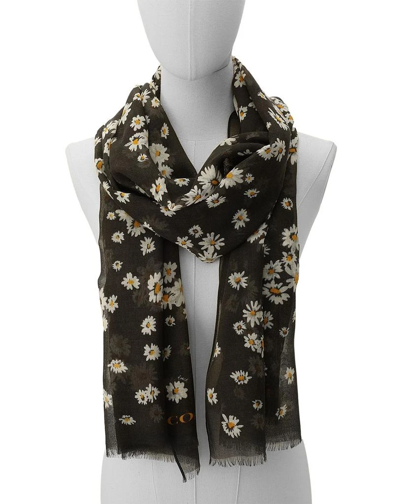 Coach Daisy Cluster Printed Scarf 5