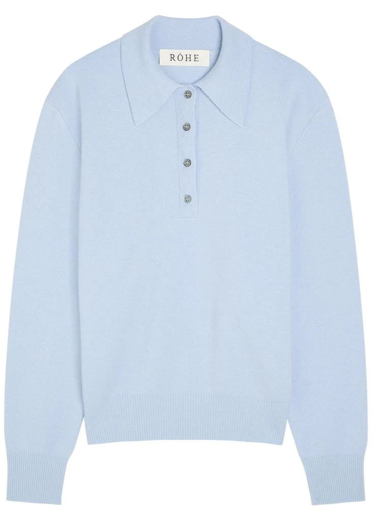 Rohe Compact wool and cashmere-blend polo top