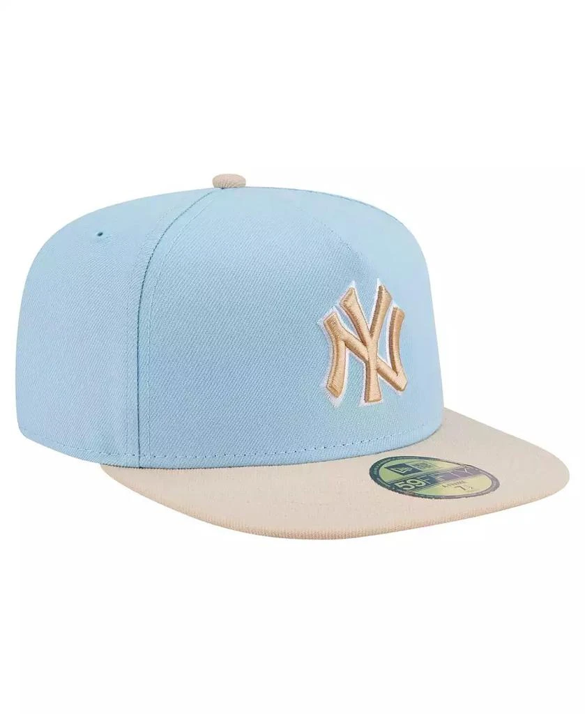Lack of Color hat, size small (55cm), blue with beige trim Lack of Color Cosmic Boater Hat – Navy/Gold – 55cm Small  main image 4