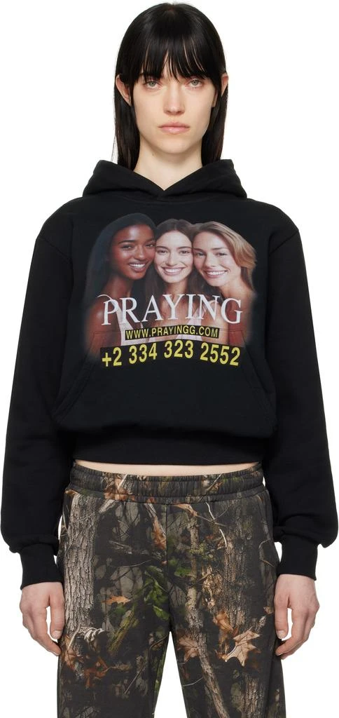 Praying Black 'AI Girls' Hoodie 1