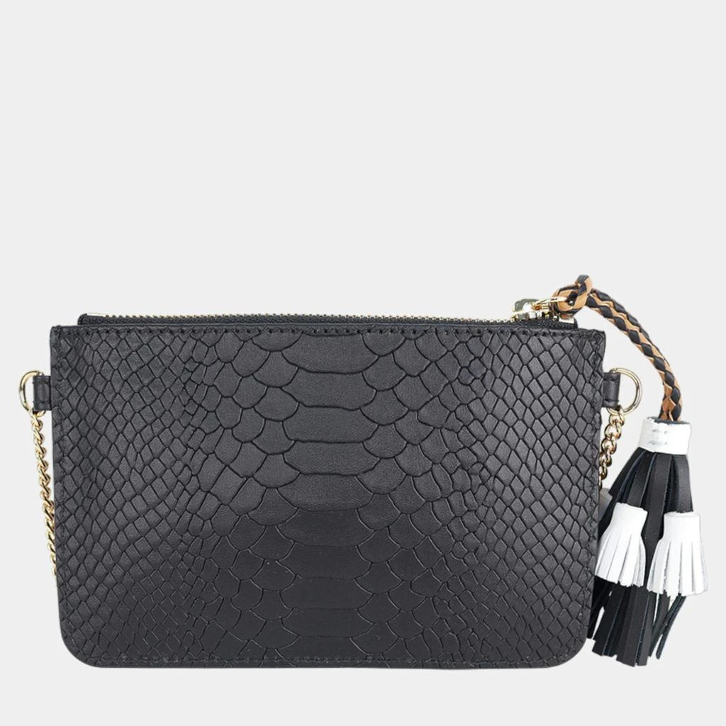 Charriol Charriol Black Leather PALAIS ROYAL Clutch Bag 2