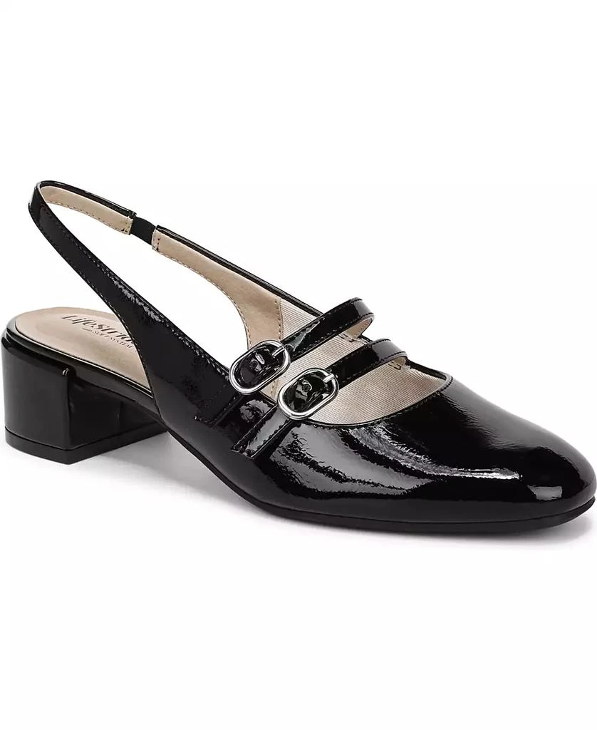LifeStride Women's Beatrice Block Heel Slingback Pumps High - Main Image