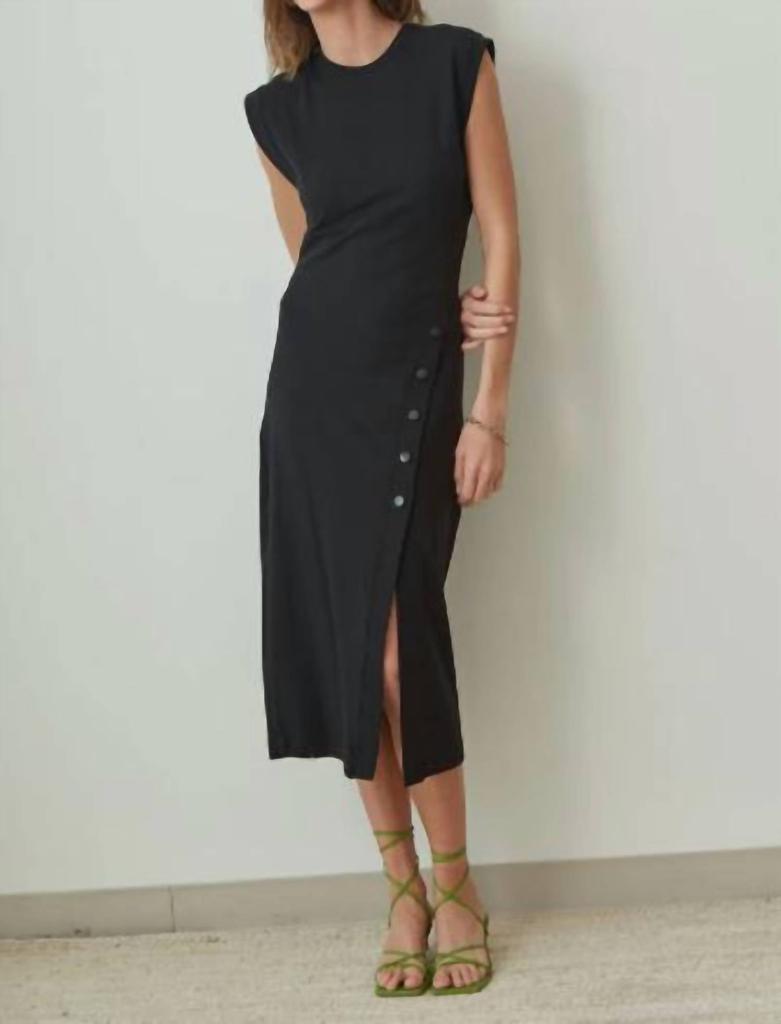 Grey State Chiara Dress In Deep Black