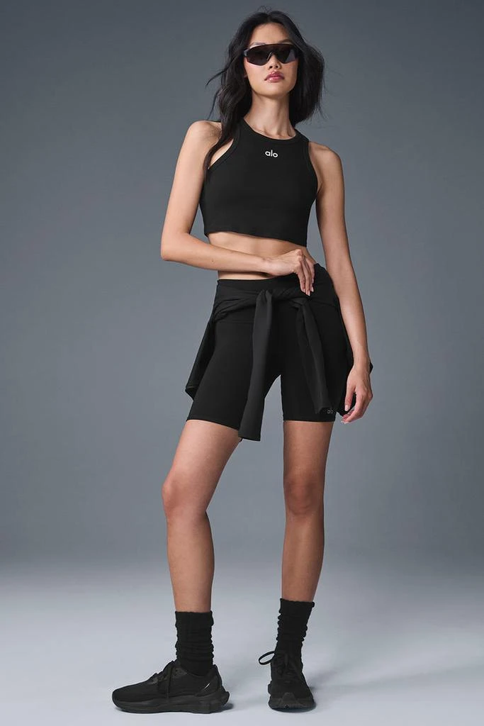 Alo 7" High-Waist Biker Short - White 3