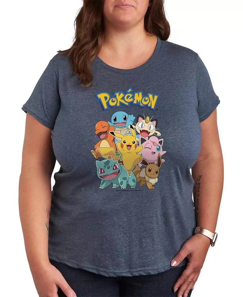 Hybrid Apparel Trendy Plus Size Pokemon Graphic T-shirt