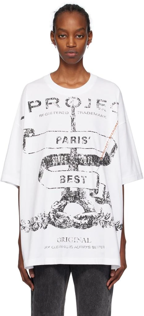 Y/Project White 'Paris' Best' T-Shirt 1