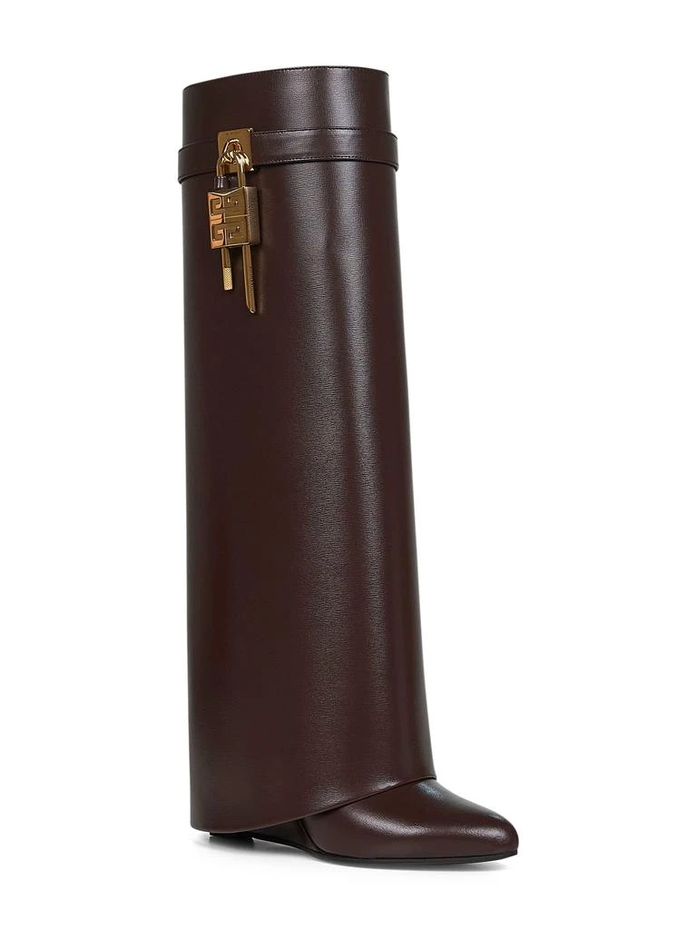 Givenchy GIVENCHY | Brown leather Shark Lock boots | Women | 37 2