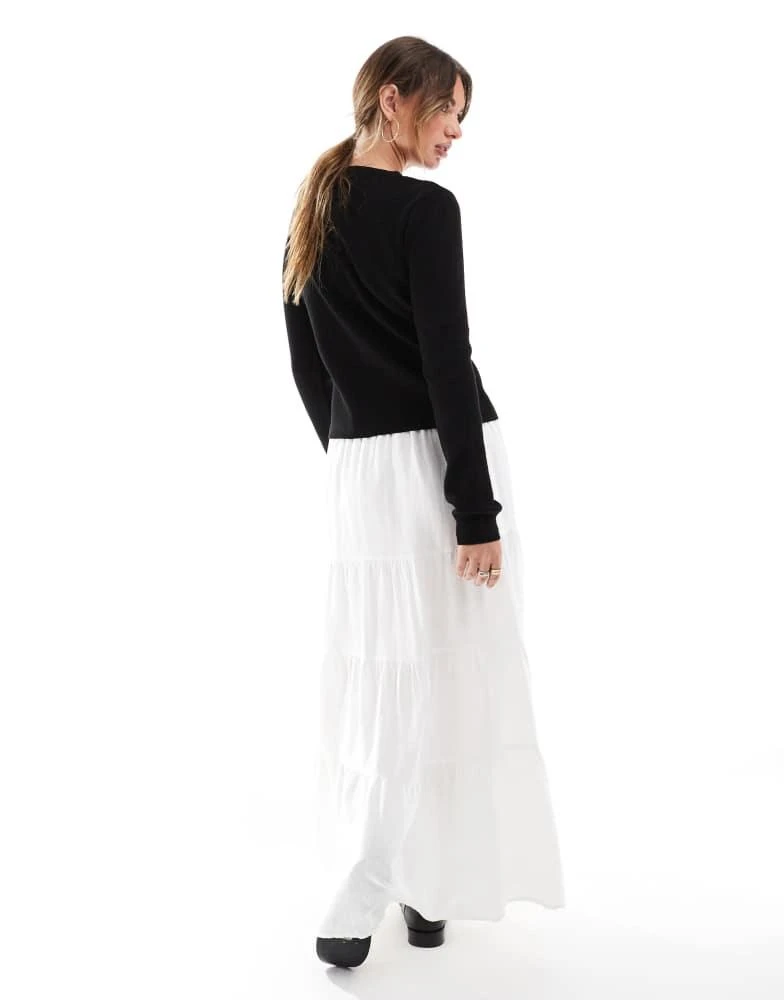 Cotton:On Cotton:On Haven tiered maxi skirt in white 3