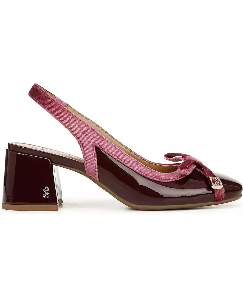 Sam and Libby Women's Giselle Block Heel Slingback Pumps 4