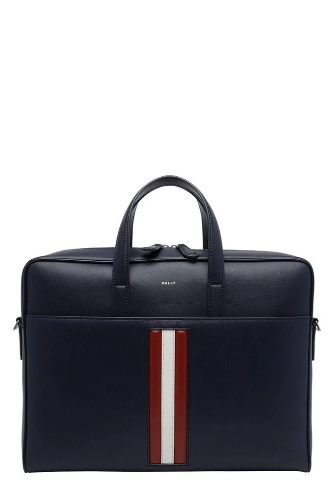 Bally Bally Mythos Logo Printed Zip-Up Briefcase