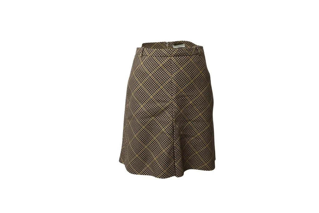 Balenciaga Houndstooth Skirt in Brown Wool 1